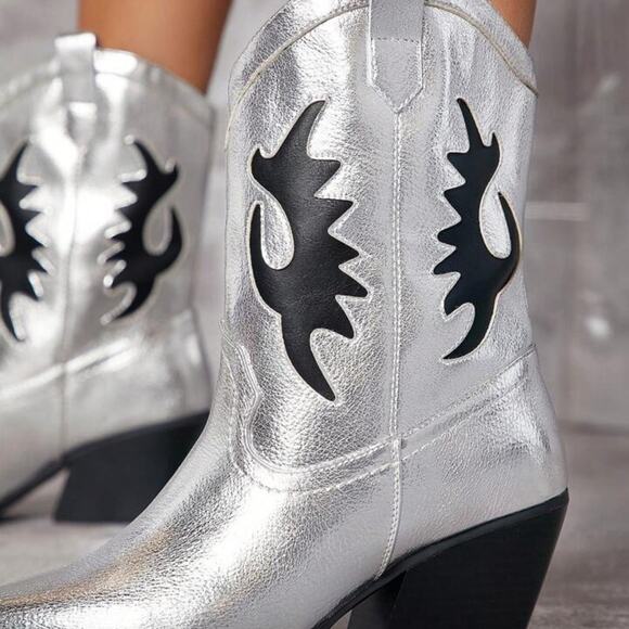 Soda metallic western boots - Picture 5 of 6